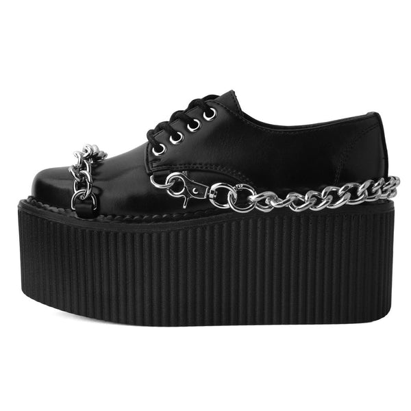 t.u.k StratoCreeper Chained Up Black Vegan Leather