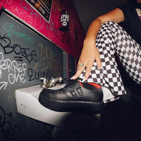 T.u.k Viva High Creeper Black Vegan TUKskin™