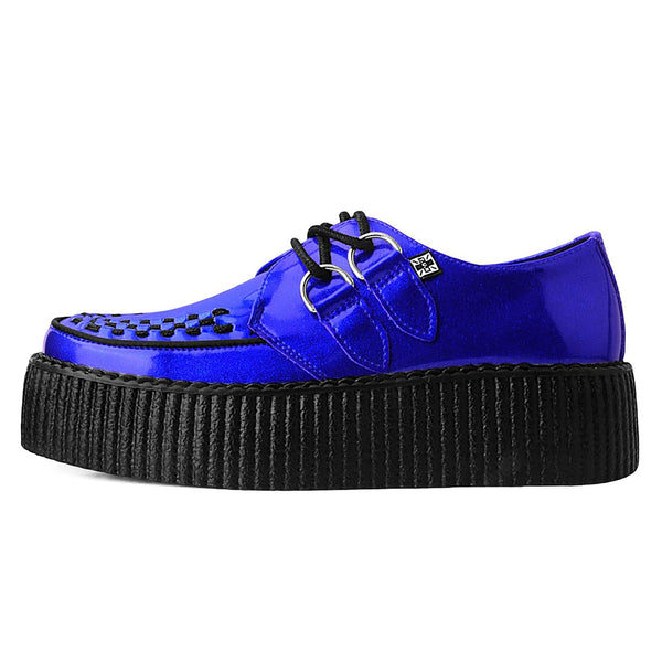 t.u.k Viva High Creeper Blue Glitter