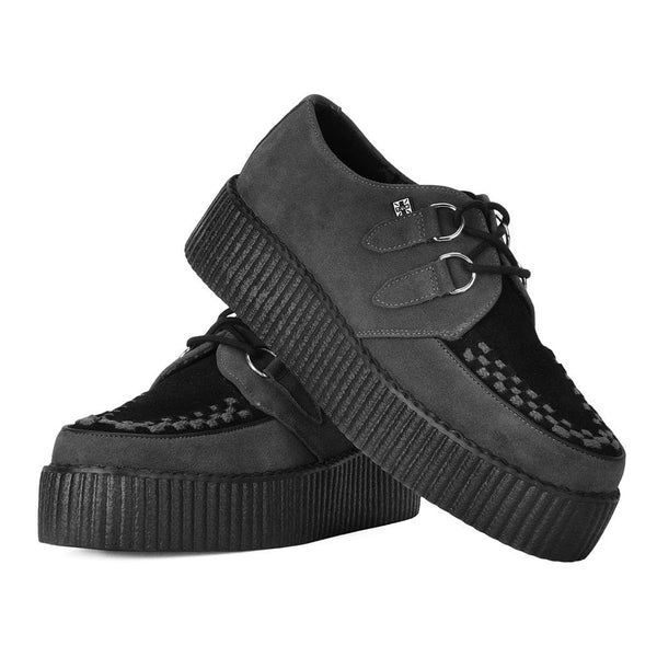 T.u.k Viva High Creeper Charcoal & Black Suede