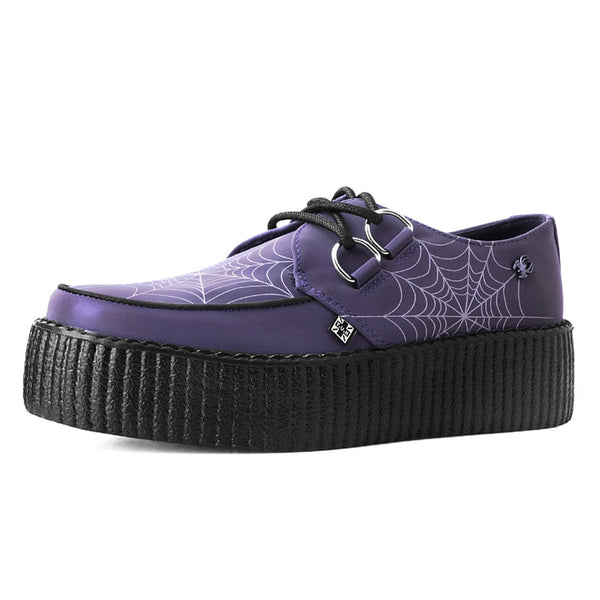 T.u.k Viva High Creeper Glow In The Dark Web PU