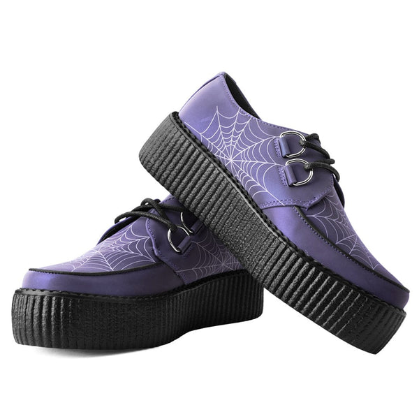 T.u.k Viva High Creeper Glow In The Dark Web PU