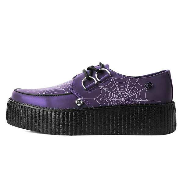 t.u.k Viva High Creeper Glow In The Dark Web PU