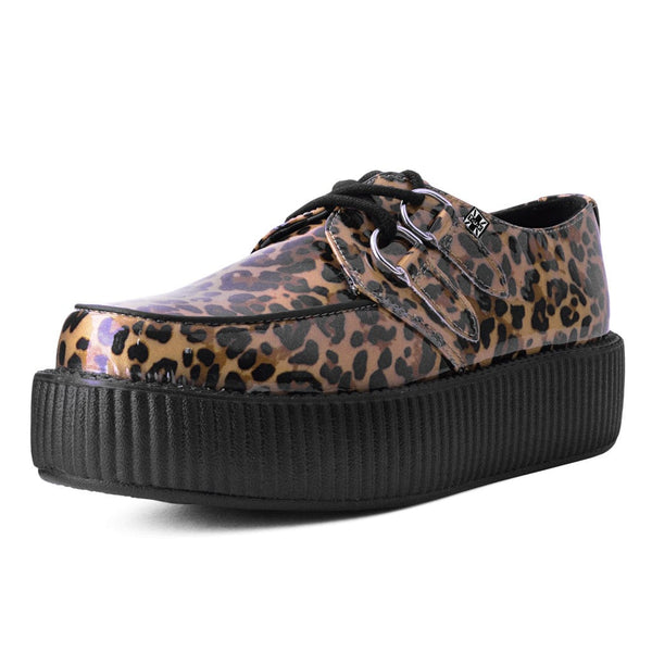 T.u.k Viva High Creeper Patent Leopard