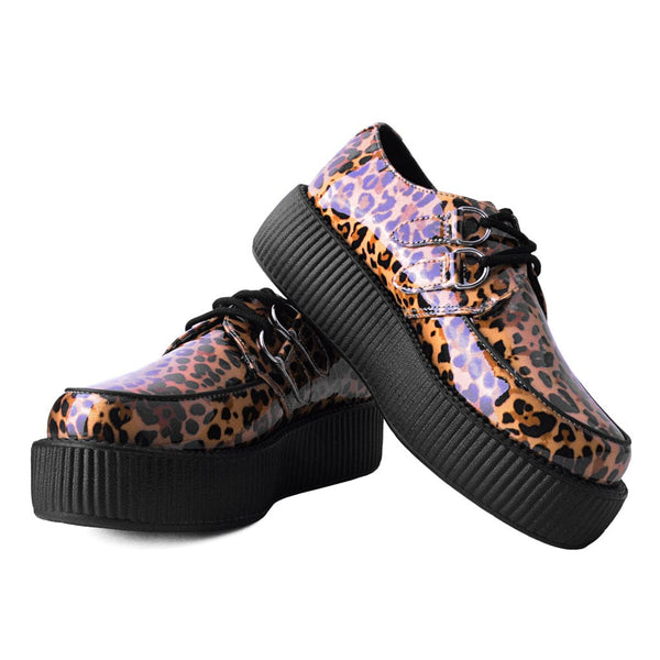 T.u.k Viva High Creeper Patent Leopard