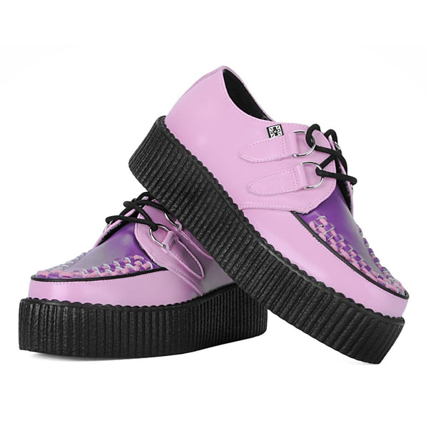 T.u.k Viva High Creeper Pink & Violet Leather
