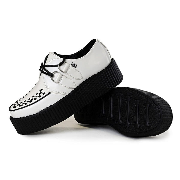 T.u.k Viva High Creeper White Leather