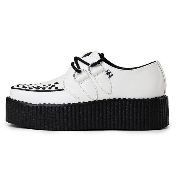 t.u.k Viva High Creeper White Leather