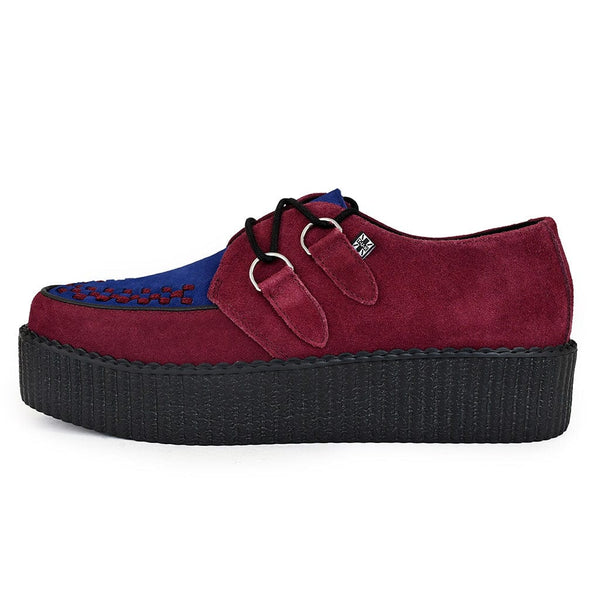 t.u.k Viva High Creeper Windsor Wine Suede