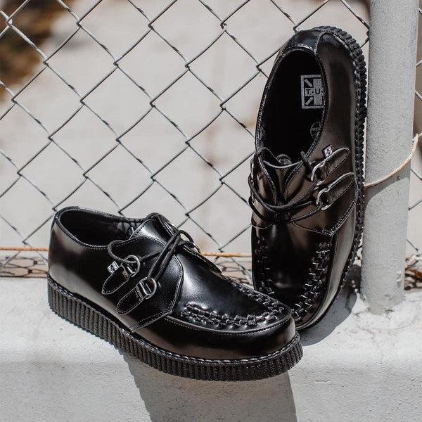 T.u.k Viva Low Creeper Black Leather
