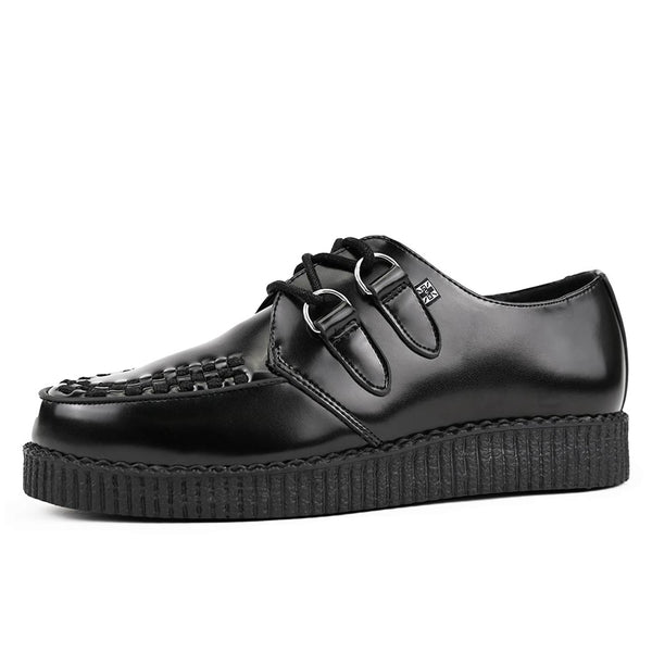 T.u.k Viva Low Creeper Black Leather