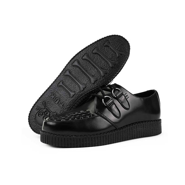 T.u.k Viva Low Creeper Black Leather