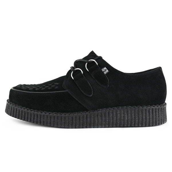 t.u.k Viva Low Creeper Black Suede