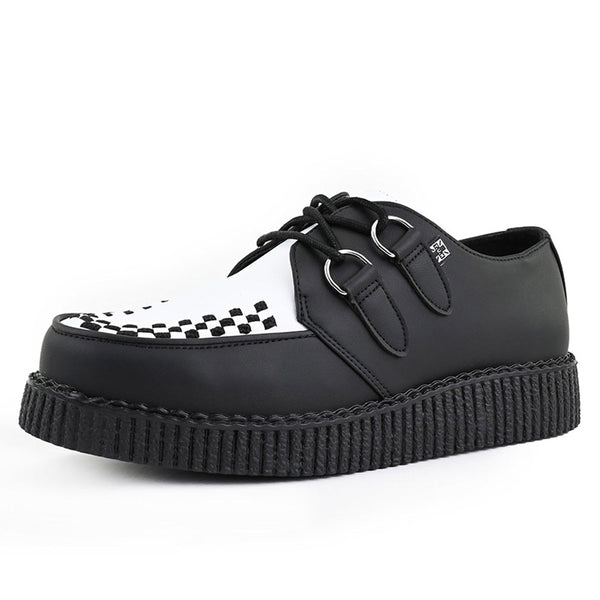 T.u.k Viva Low Creeper Black & White TUKskin™
