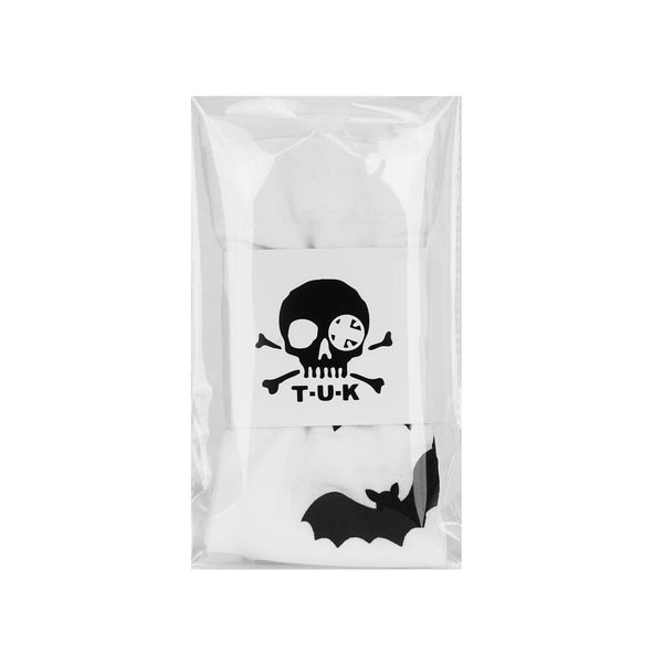 T.u.k White Bat Thigh High Sock