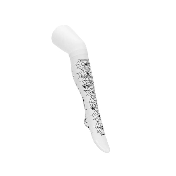 T.u.k White Spider Thigh High Sock
