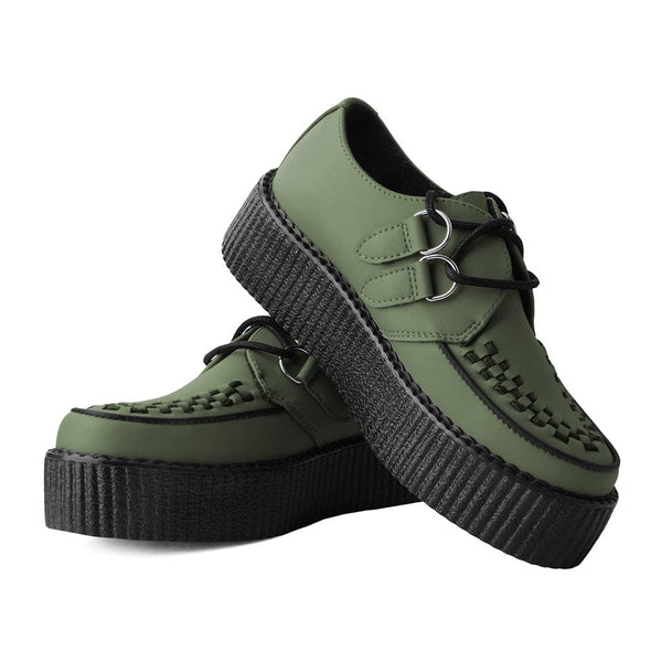 T.u.k Viva High Creeper Dark Green Vegan TUKskin™