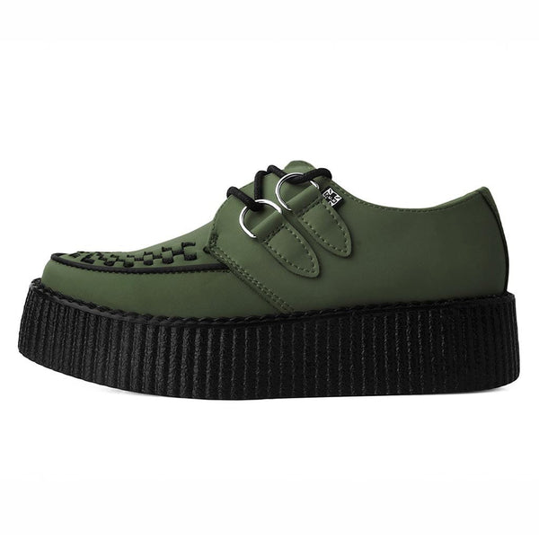 t.u.k Viva High Creeper Dark Green Vegan TUKskin™