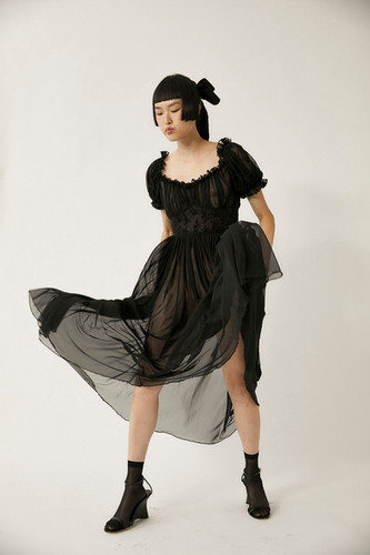 tach clothing Hortensia Hand embroidered Maxi Dress