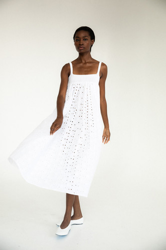 tach clothing Carmen Knit- Broderie Maxi Dress