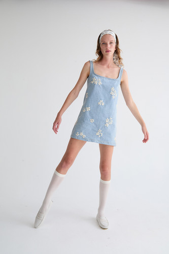 tach clothing Dakota Denim Mini Dress