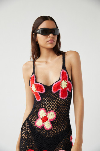 Tach Clothing Elvira Crochet Midi Dress