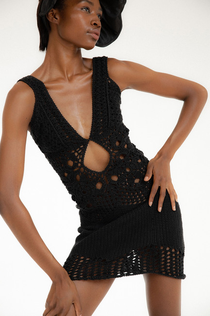 Tach Clothing Fauna Crochet Dress