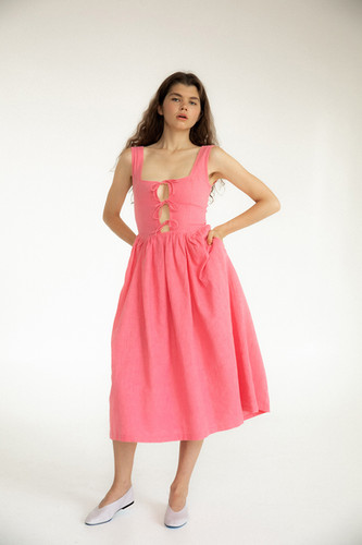 Tach Clothing Georgette Linen Dress