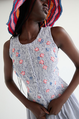 Tach Clothing Laila Smocked Striped Dress