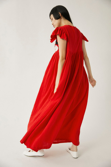 Tach Clothing Lunda Hand Embroidered Dress