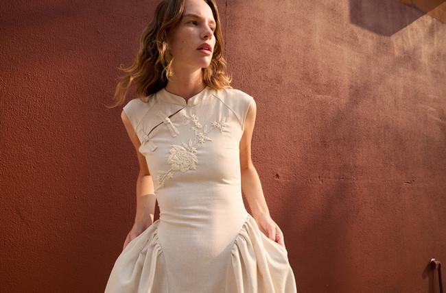 Tach Clothing Naomi Linen Dress