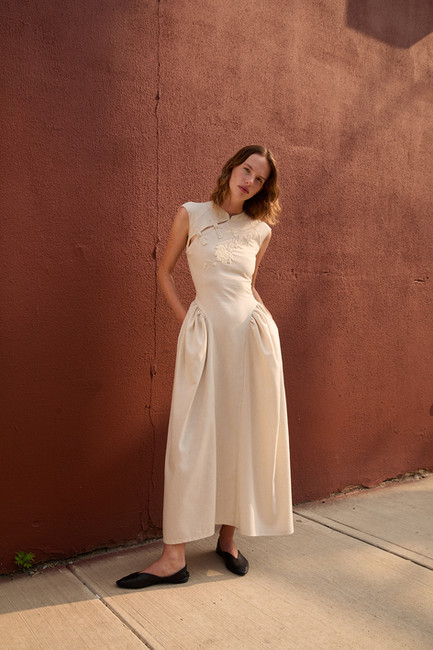 Tach Clothing Naomi Linen Dress