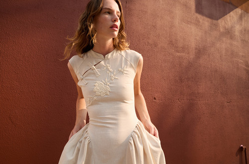 tach clothing Naomi Linen Dress