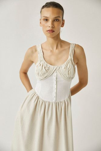 Tach Clothing Nasser Midi Bicolor Dress