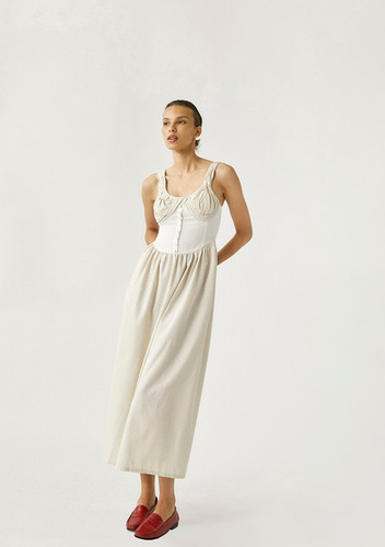 tach clothing Nasser Midi bicolor Dress