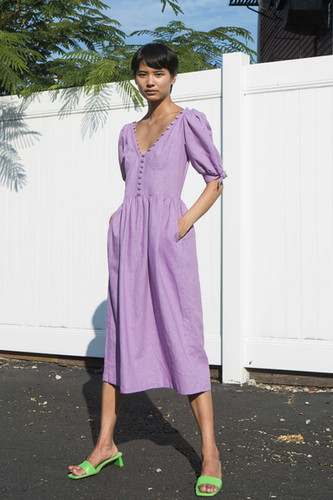 tach clothing Piscis Linen Dress