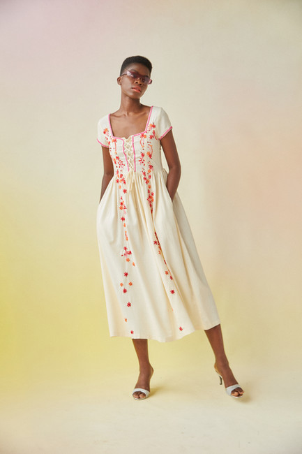 Tach Clothing Raffaella Hand Embroidered Dress