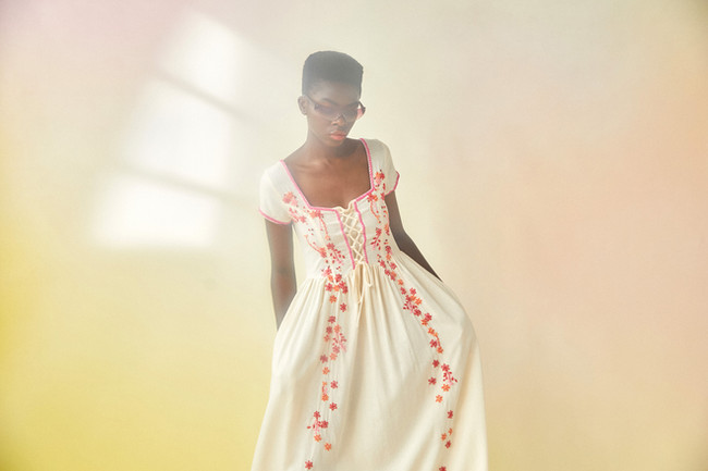 Tach Clothing Raffaella Hand Embroidered Dress