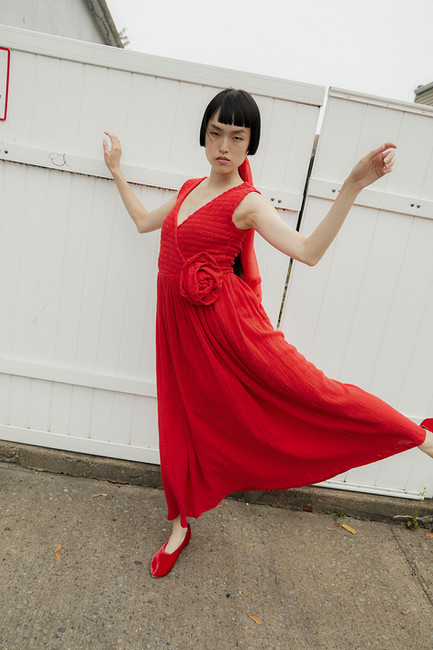 Tach Clothing Robinia Smocked Maxi Dress