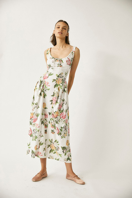 Tach Clothing Shisha Linen Floral MaxiDress