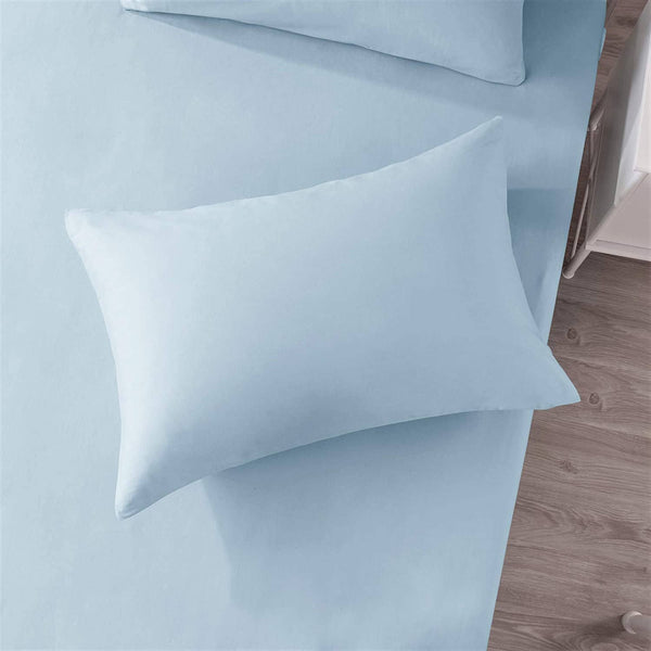 Tache Home Fashion DaDa Bedding Cotton Soothing Light Sky Blue Fitted Sheet (JHW-604)