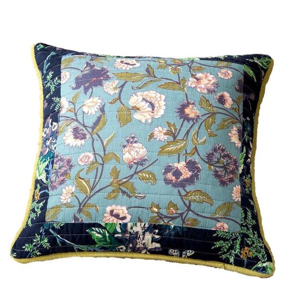 tache home fashion Tache 2 PC Bohemian Tropical Calla Lily Patchwork Quilted 18x18 Cushion Covers (TAJHW-687-CC)