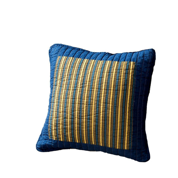 tache home fashion Tache 2 PC Elegant Striped Forest Patchwork Quilted Floral 18x18 Cushion Covers (TAJHW-679-CC)