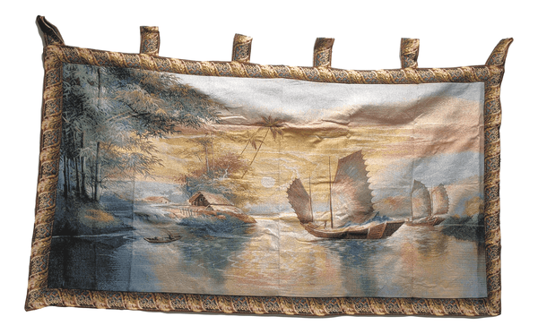 Tache Home Fashion Tache 28 X 55 Exotic Ships On The Horizon Coastal Tapestry Wall Hanging (WH-DB15152)