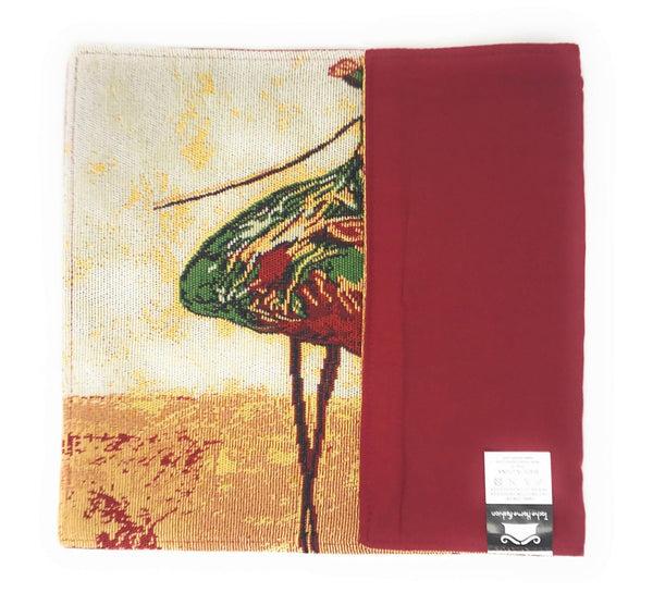 Tache Home Fashion Tache Abstract Art Ballet Ballerina Dancers Beige Woven Tapestry Placemat Set (18110)