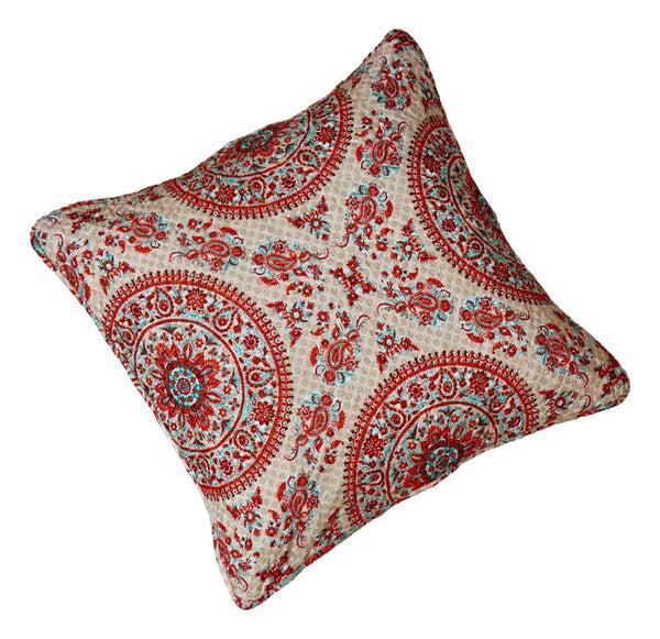 tache home fashion Tache Bohemian Desert Medallion Boteh Paisley Taupe Throw Pillow Covers Euro Sham (TJ3502)