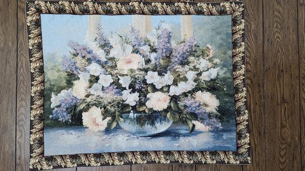 Tache Home Fashion Tache Bouquet Of Flowers Tapestry Lavender Floral Wall Hanging 33 X 24 (13021)