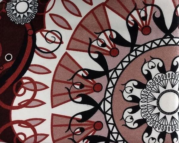 Tache Home Fashion Tache Burgundy Palace Paisley Medallion Bed Sheet Set (2810FITFLT)