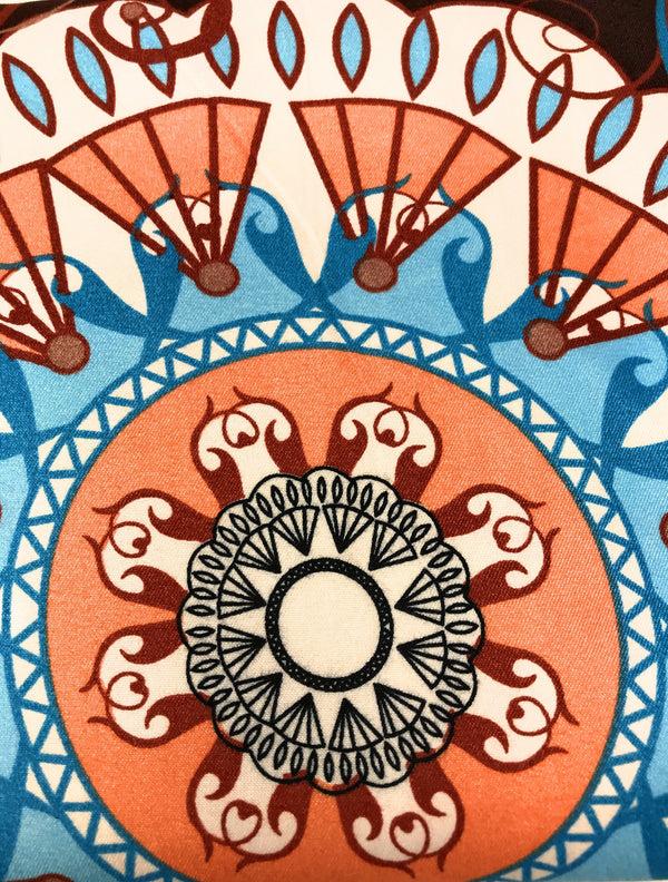 Tache Home Fashion Tache Burgundy Palace Paisley Medallion Duvet Cover Twin (2810)