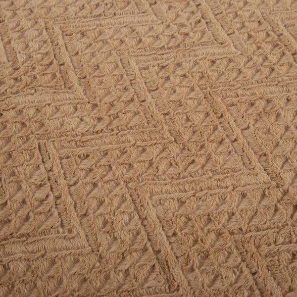 Tache Home Fashion Tache Caramel Brown Faux Fur Throw Blanket Chevron Geometric Embossed (#10)